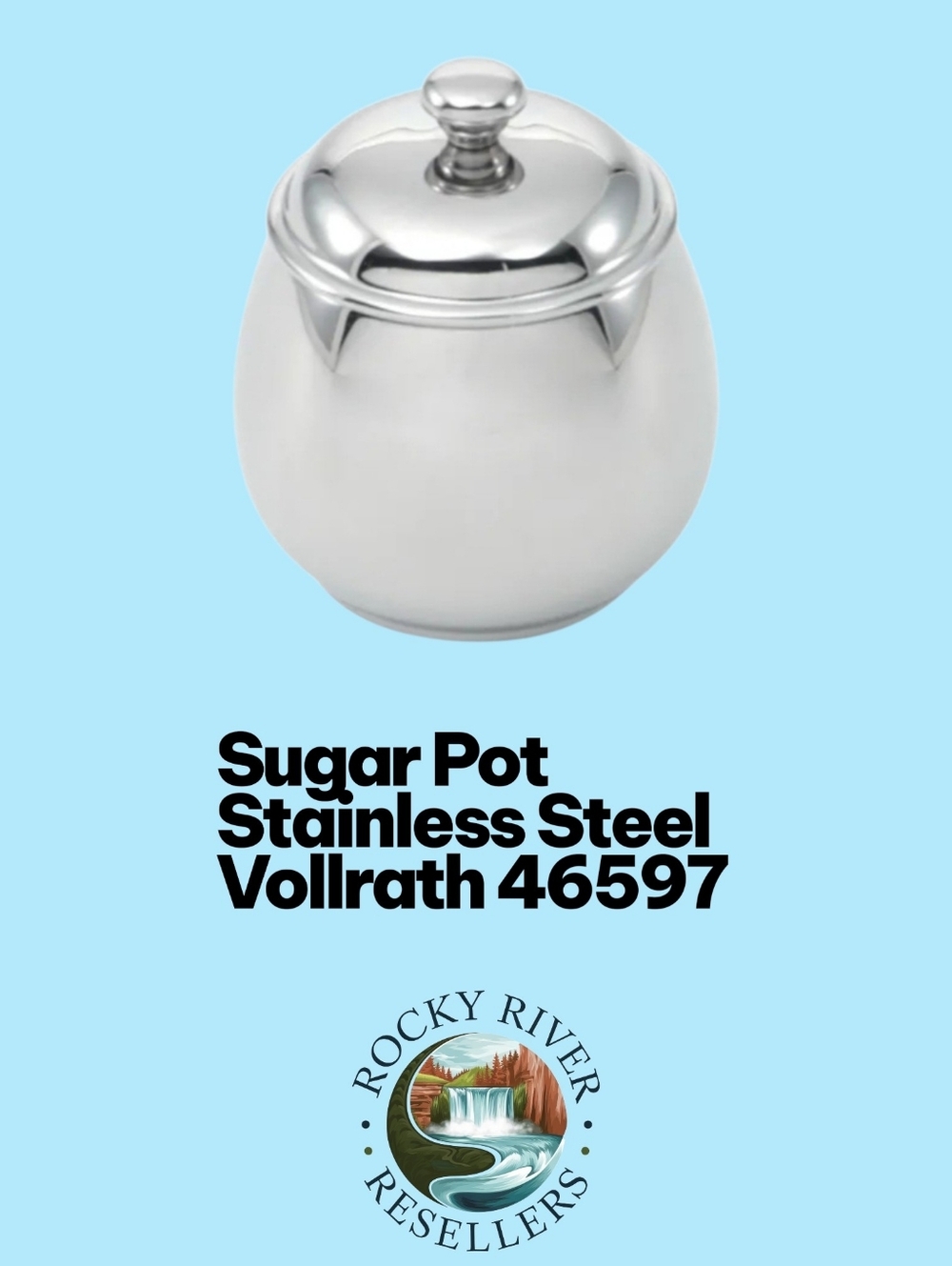 Sugar Pot | 12 Ounce | Stainless Steel | Vollrath | 46597 | Restaurant | Kitchen